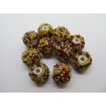 Seedbead Covered Beads